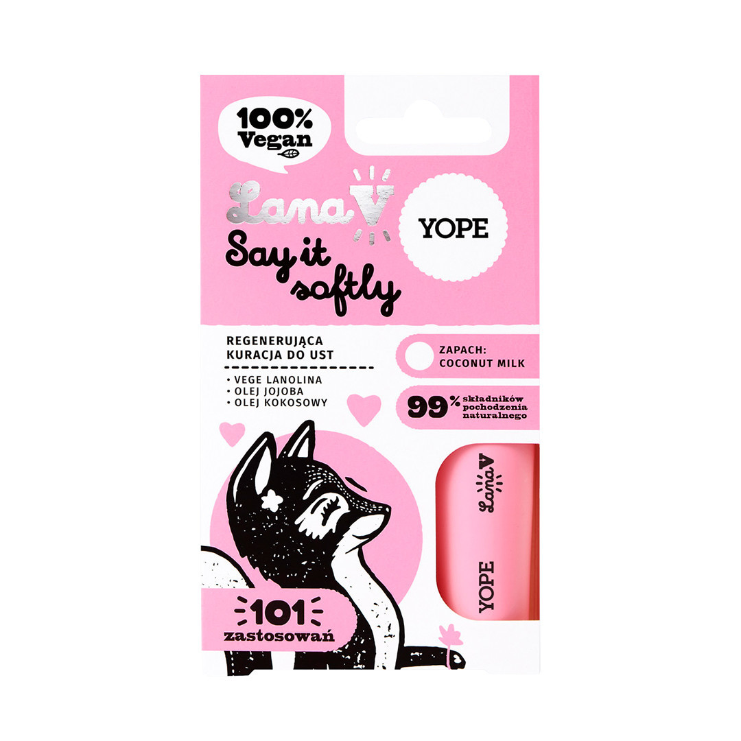 YOPE “Lana V” regeneruojantis lūpų balzamas “Say it softly”, 5g.