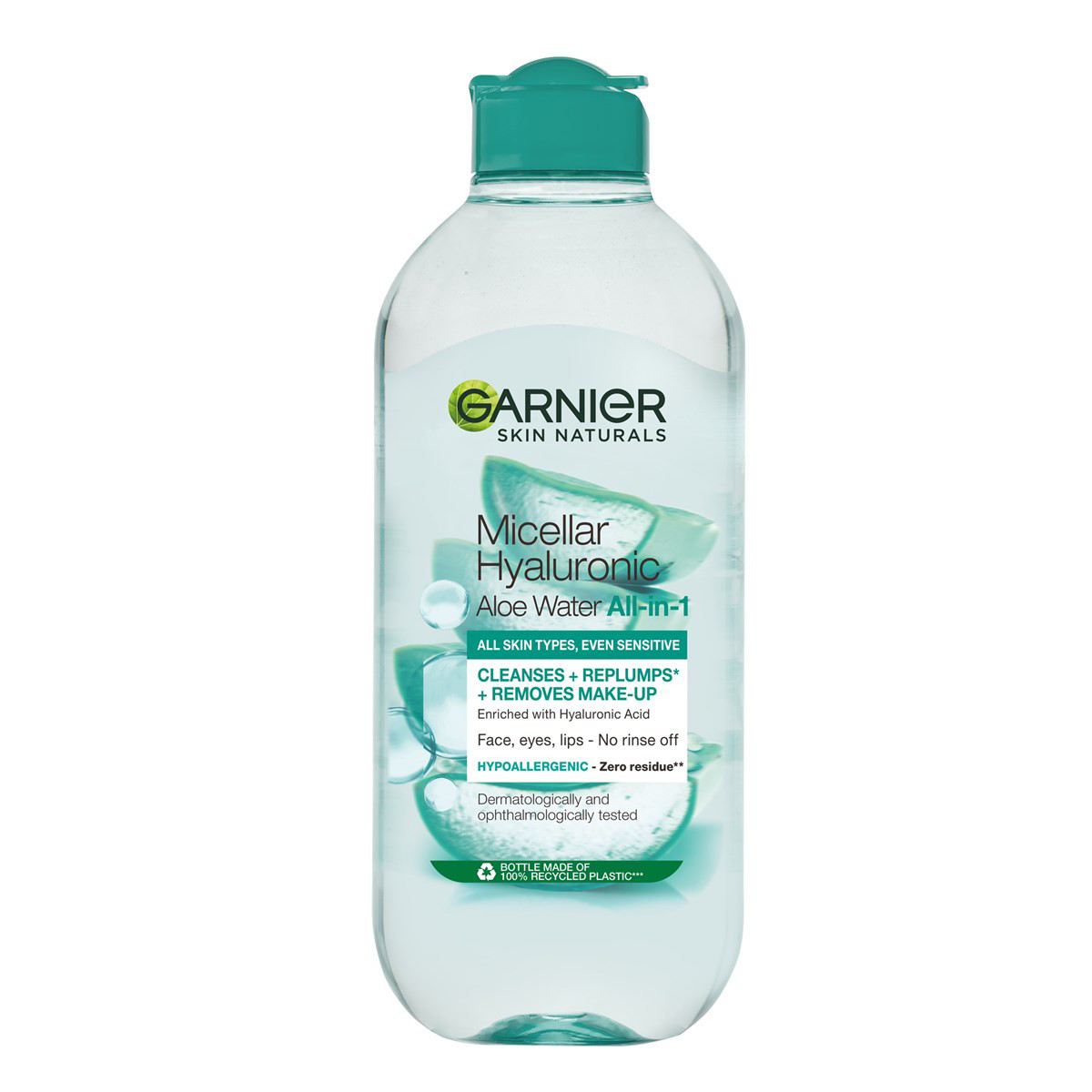GARNIER HYALURONIC ALOE, micelinis valomasis vanduo, 400 ml