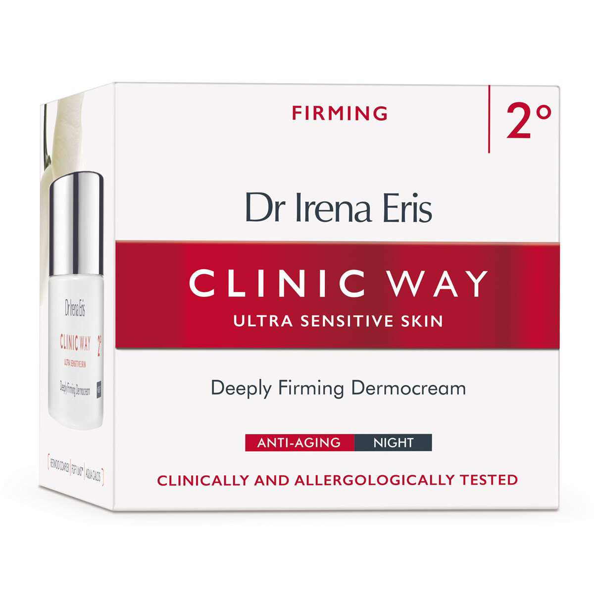 CLINIC WAY, Nr.2 naktinis kremas nuo raukšlių 40+, 50ml