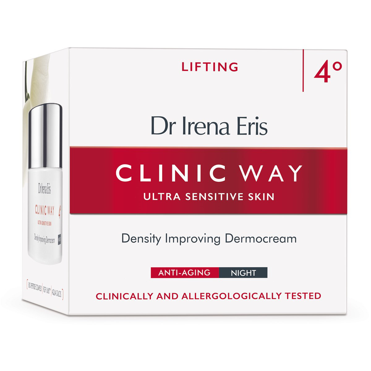CLINIC WAY, Nr.4 dnaktinis veido kremas nuo raukšlių, 50ml