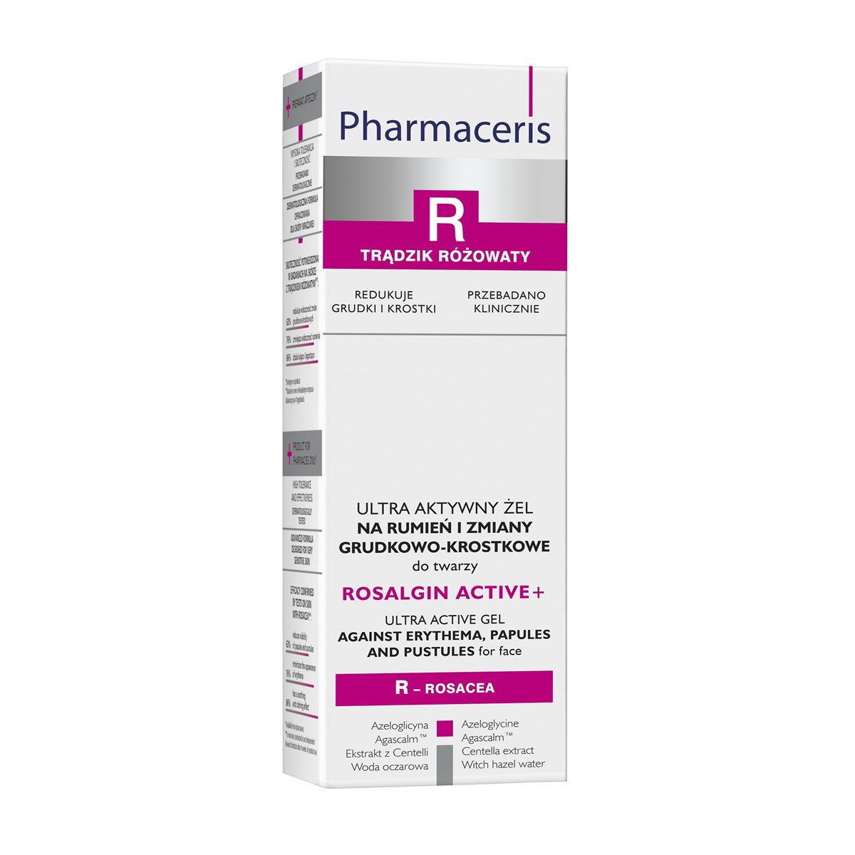 PHARMACERIS R ROSALGIN ACTIVE+, raudonį mažinantis kremas, 30ml