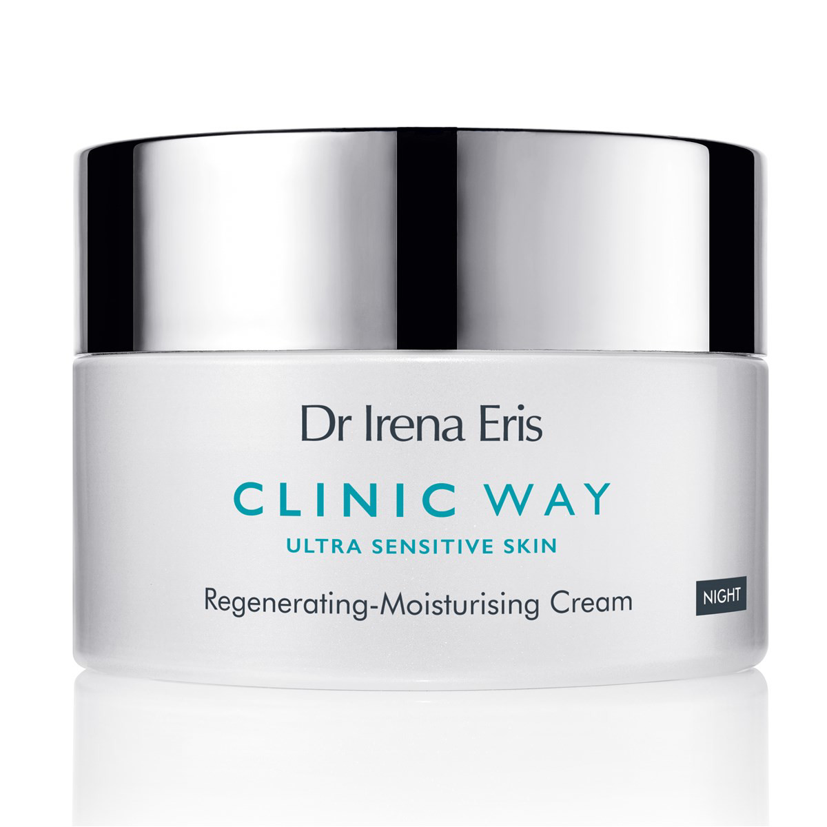 CLINIC WAY, Regeneruojantis drėkinamasis naktinis kremas jautriai odai, 50ml