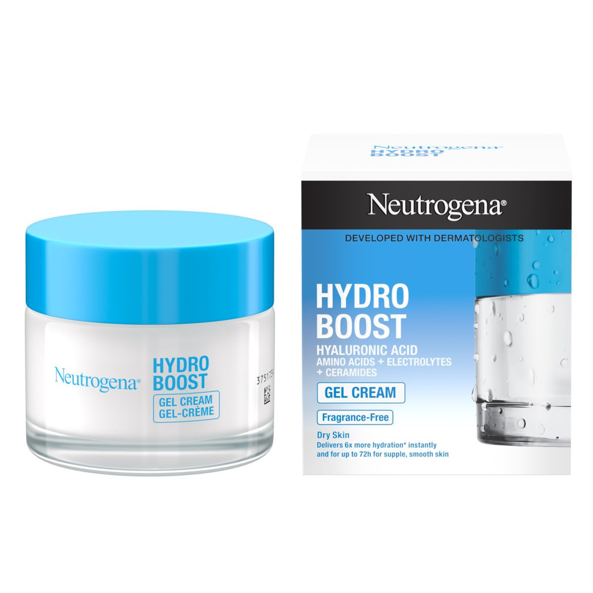 NEUTROGENA HYDRO BOOST, gelinis kremas sausai odai, be kvapo, 50 ml