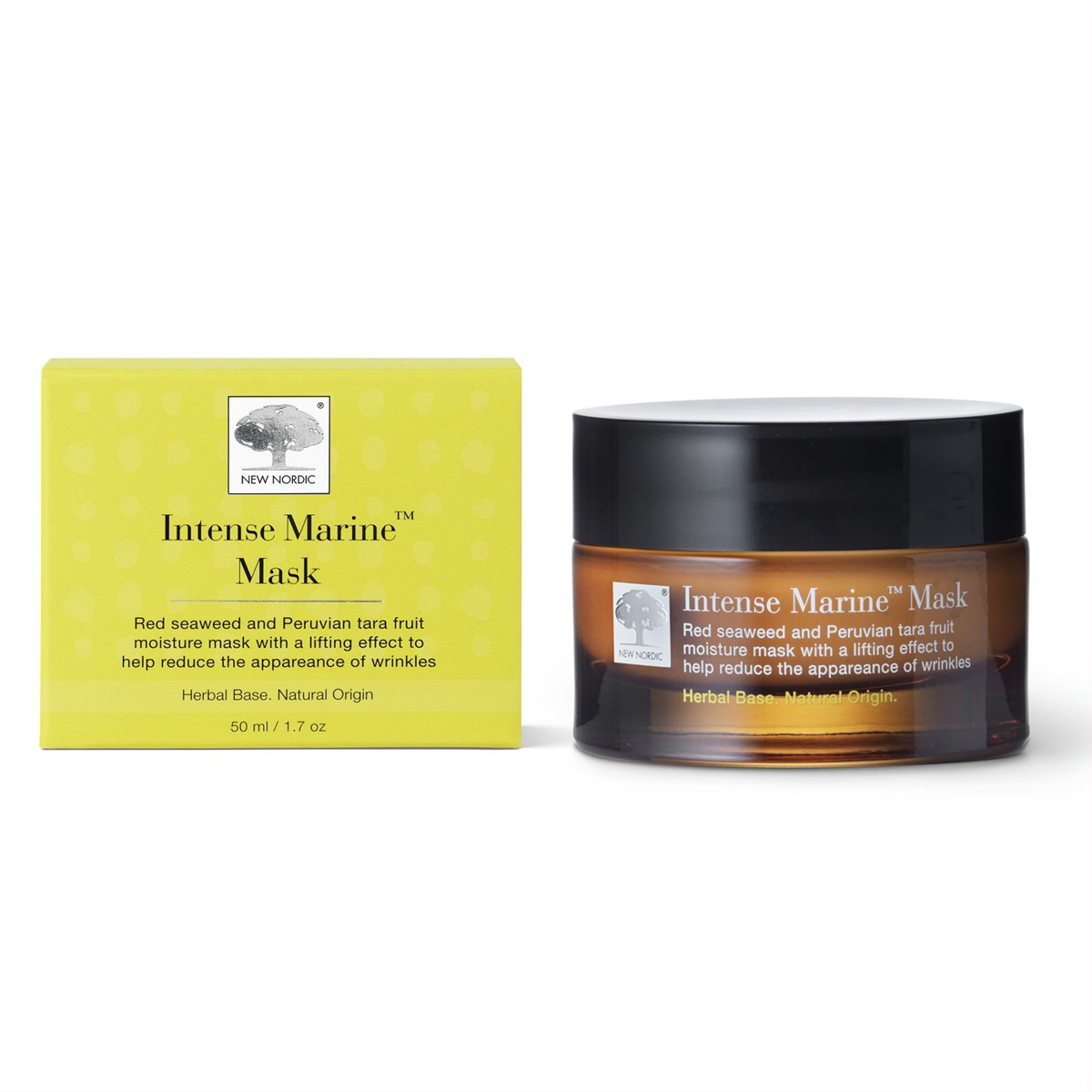 NEW NORDIC INTENSE MARINE MASK, DRĖKINAMOJI KAUKĖ SU PATEMPIMO EFEKTU, 50ml