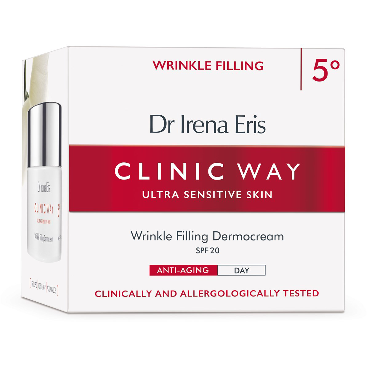 CLINIC WAY, Nr.5 dieninis kremas nuo raukšlių 70+, SPF20, 50ml