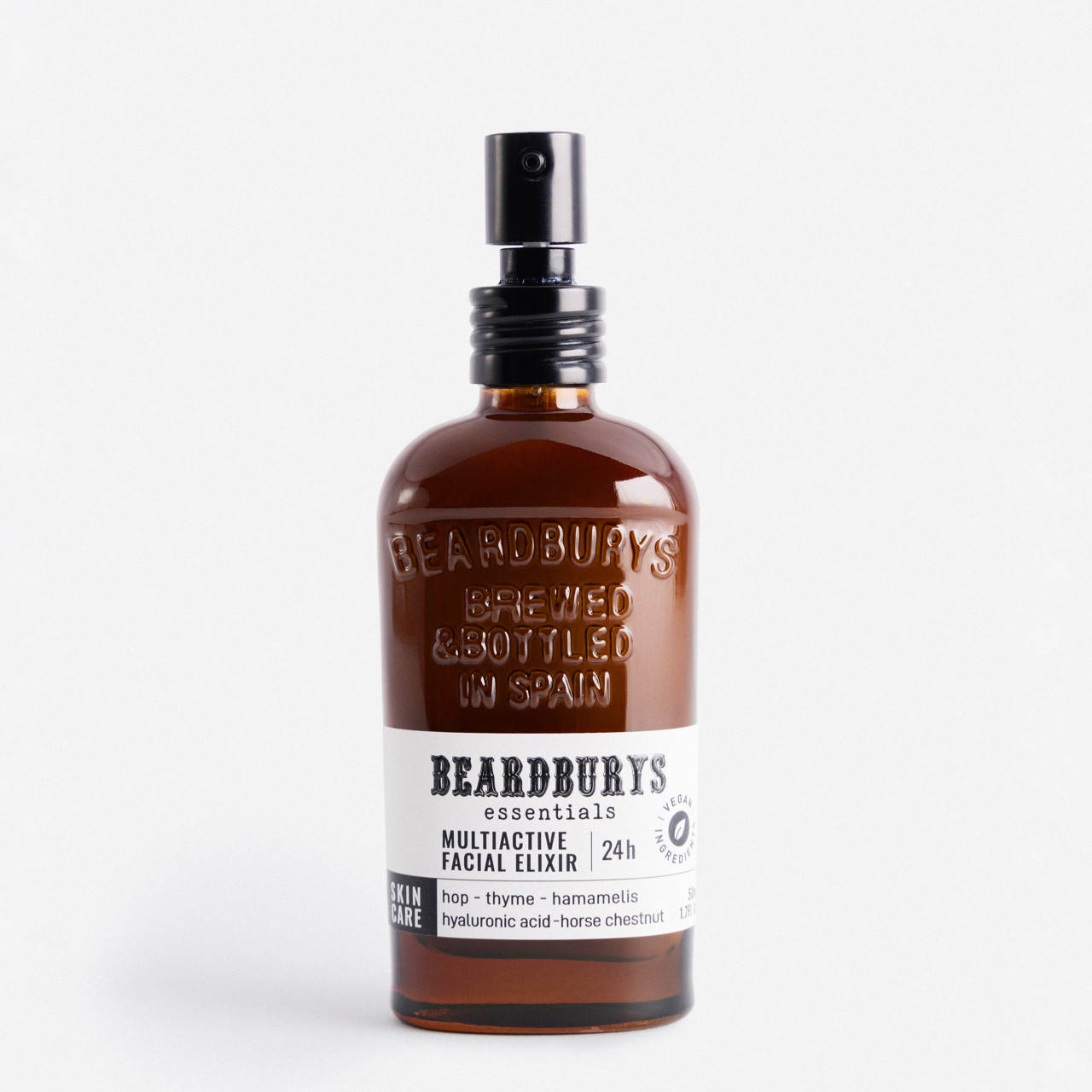 Beardburys Essentials MULTIACTIVE daugiafunkcis eliksyras-drėkinamasis kremas 24H, 240 ml