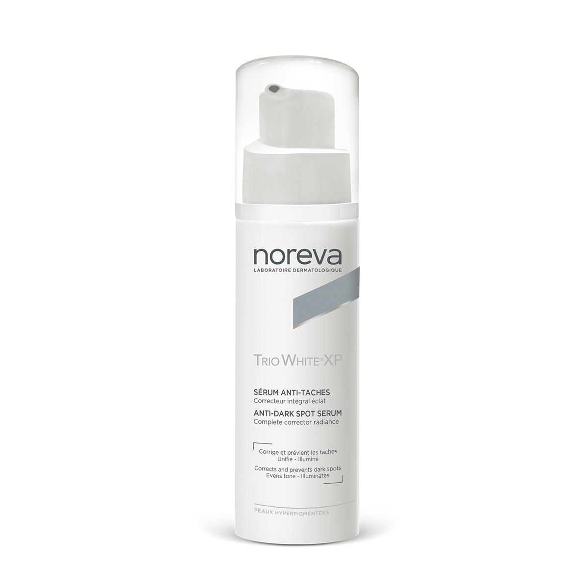 NOREVA TRIO WHITE XP, serumas pigmentuotai odai, 30 ml
