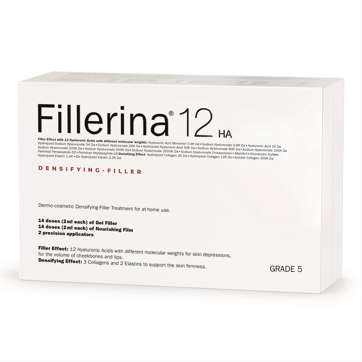 FILLERINA 12HA, Dermatologinis kosmetinis užpildas, 5 lygis, 2x30ml