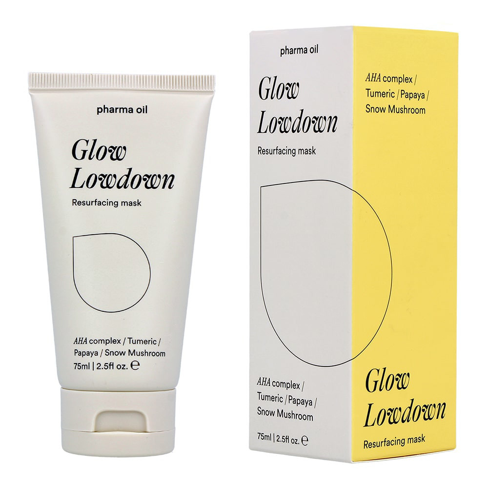 PHARMA OIL AHA rūgščių veido kaukė Glow lowdown, 75ml