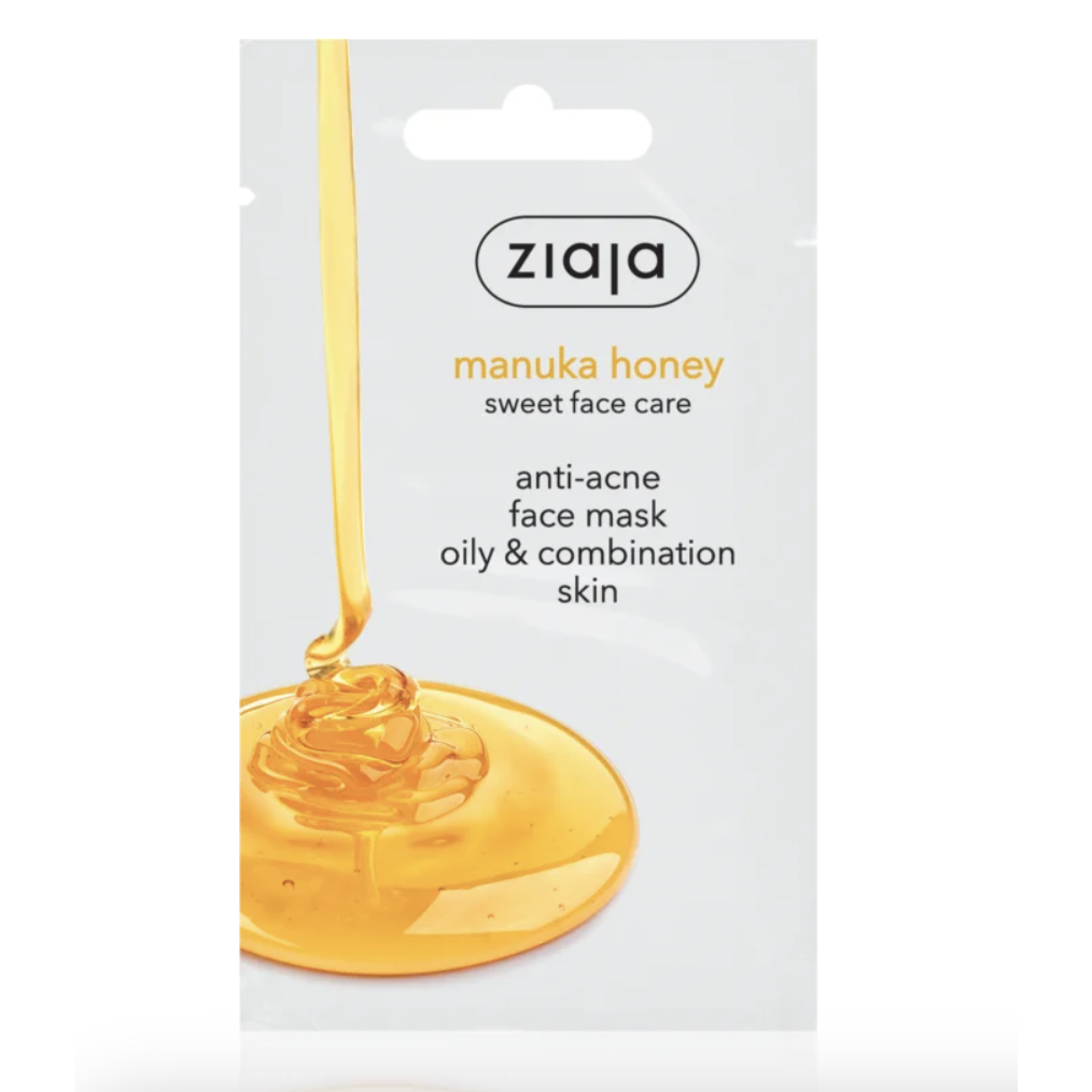 Ziaja Manuka Honey veido kaukė nuo aknės, 7 ml