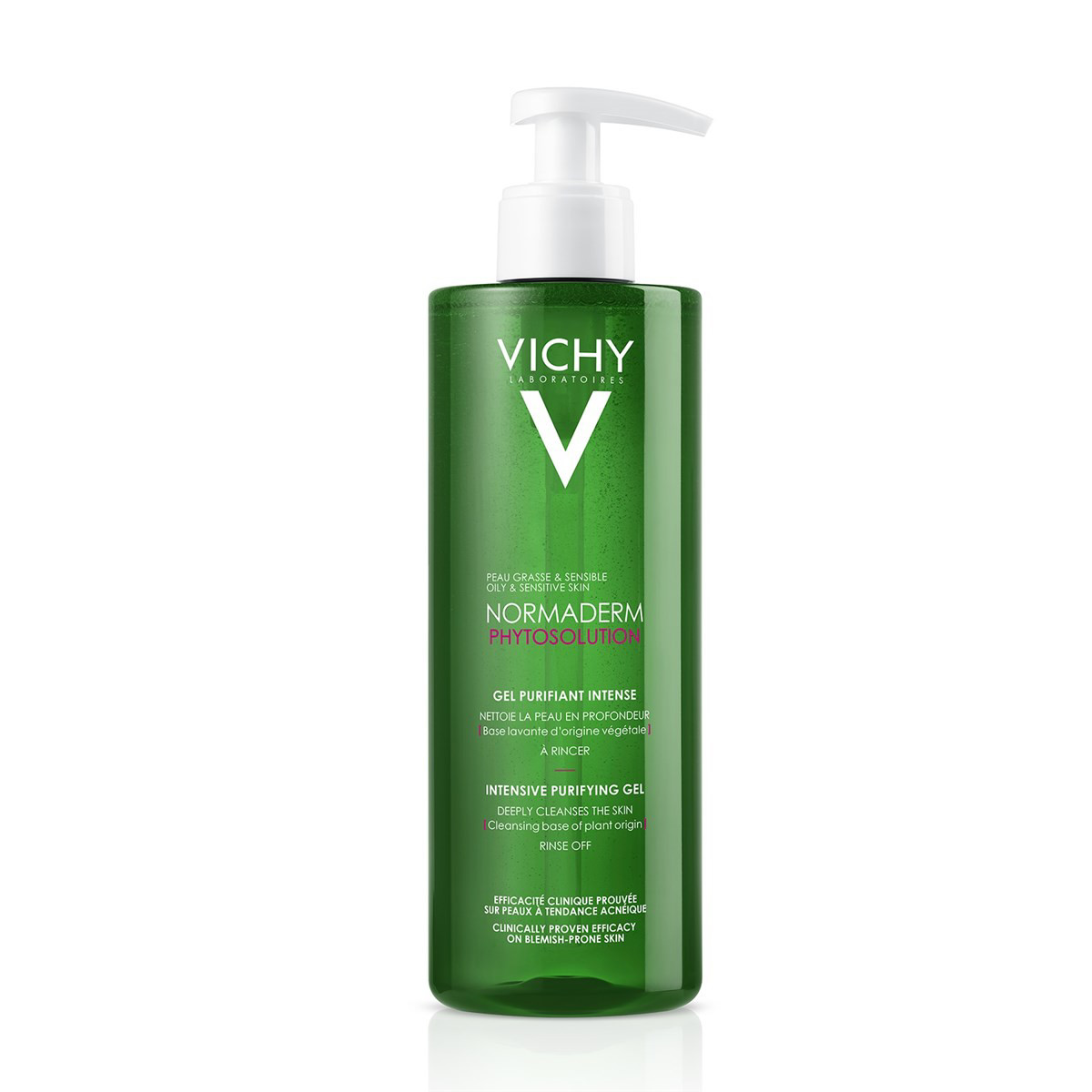 VICHY NORMADERM, giluminio valymo želė veidui, 400 ml