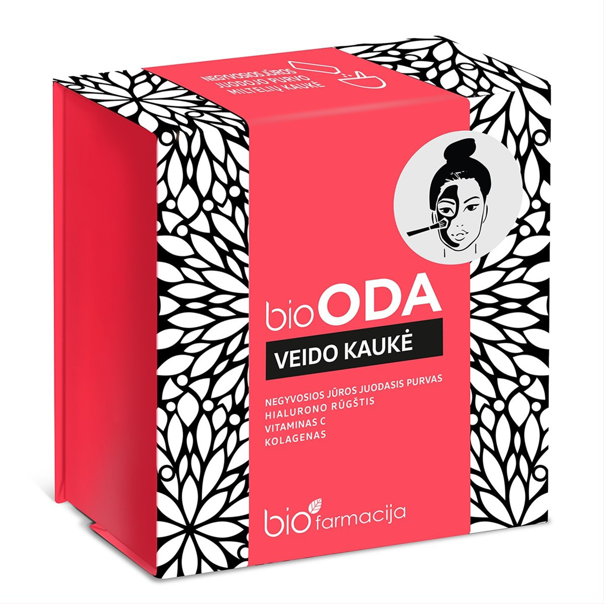 BIOODA, veido kaukė, milteliai, 10 pakelių x 15 g