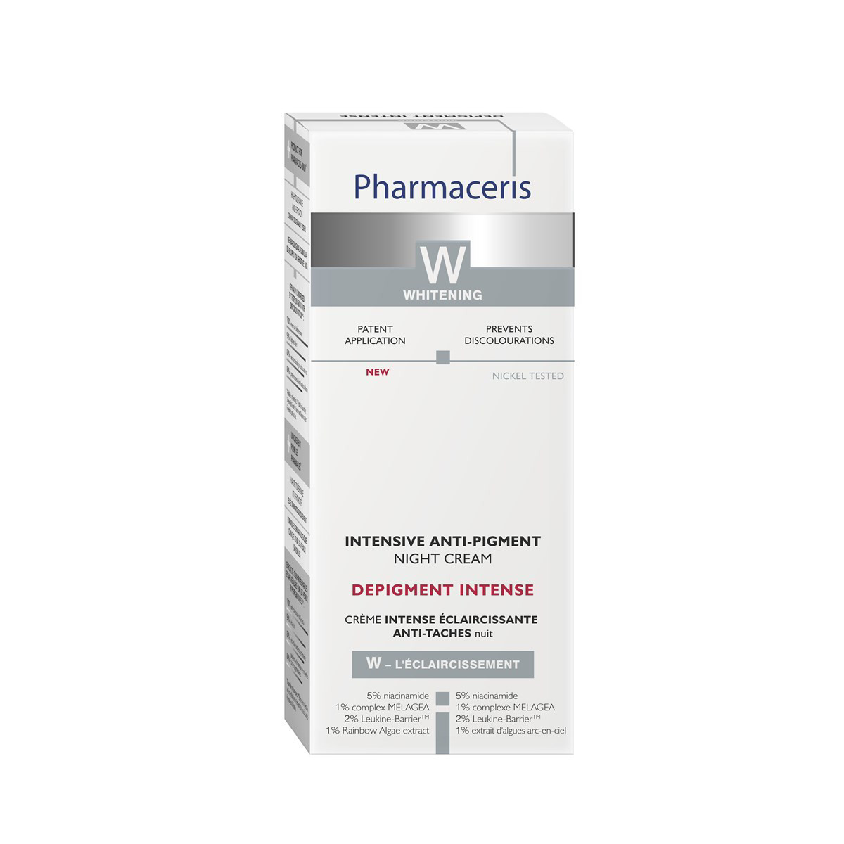 PHARMACERIS W DEPIGMENT INTENSE, naktinis kremas nuo pigmentacijos, 50 ml