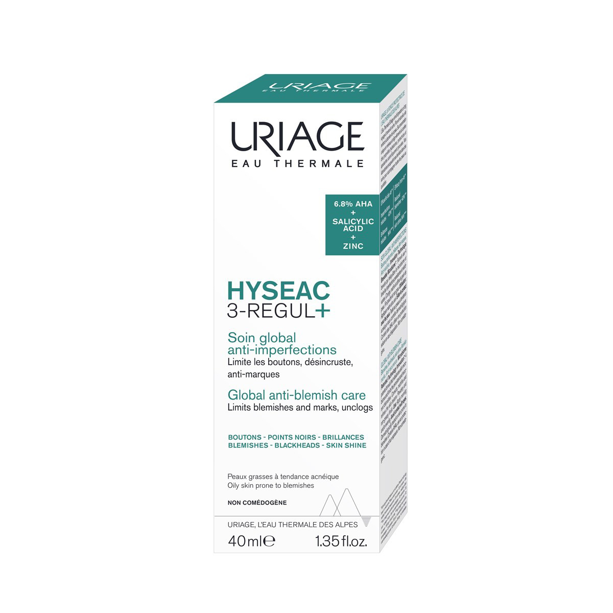 URIAGE, HYSEAC 3-REGUL+ kremas, 40ml