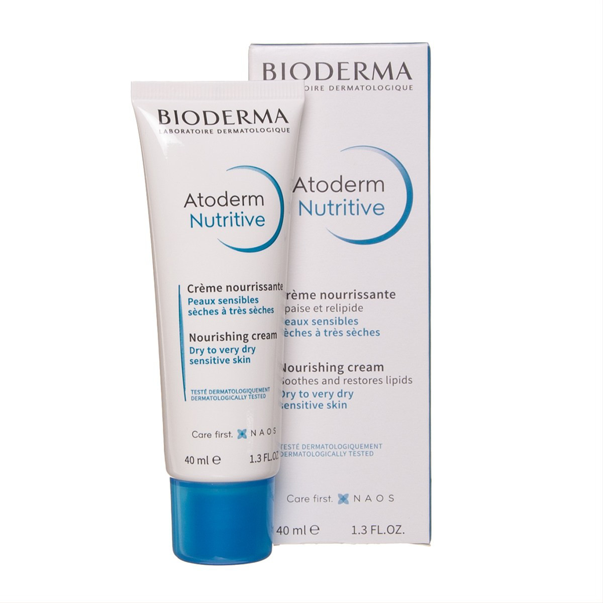 BIODERMA ATODERM NUTRITIVE, intensyviai maitinantis ir atkuriantis veido kremas sausai odai, bekvapis, 40 ml