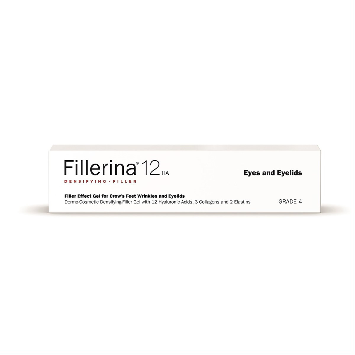 FILLERINA 12HA, Dermatologinis gelinis užpildas paakiams ir akių vokams, 4 lygis, 15ml