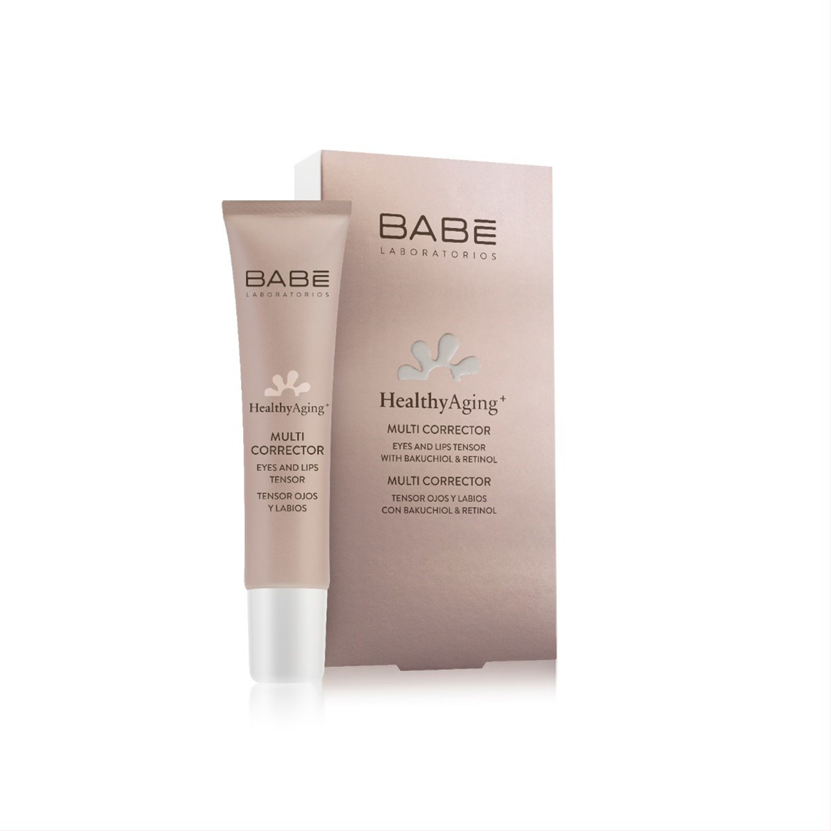 BABE HEALTHY AGING+, stangrinamasis akių ir lūpų srities korektorius, 15 ml
