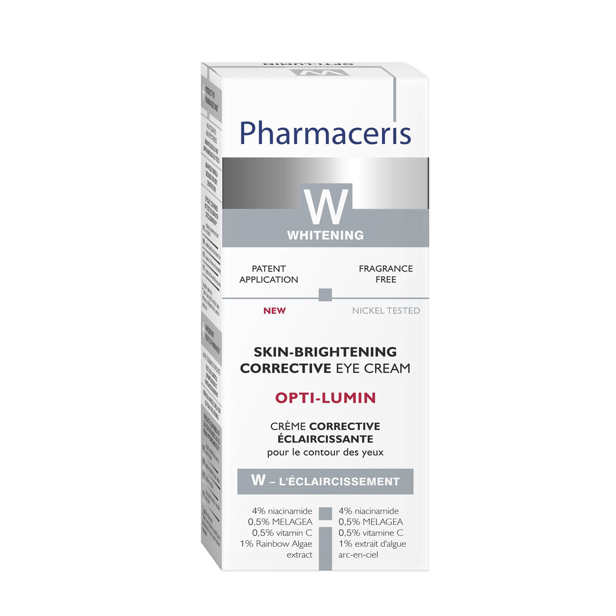 PHARMACERIS W OPTI-LUMIN, daugialypio poveikio skaistinantis paakių kremas, 15 ml