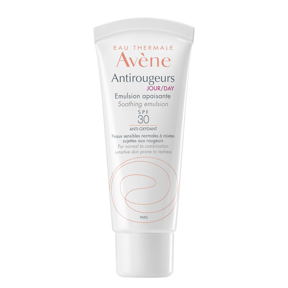 AVENE DAY, emulsija raustančiai odai, normaliai, mišriai, SPF30, 40ml