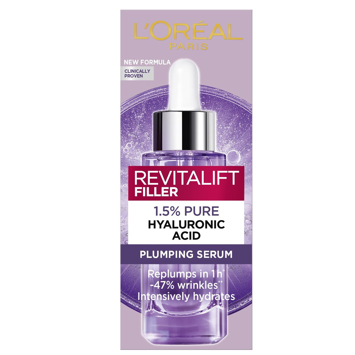 L'OREAL PARIS, REVITALIFT FILLER, serumas su 1.5% hialurono rūgštimi, 30 ml