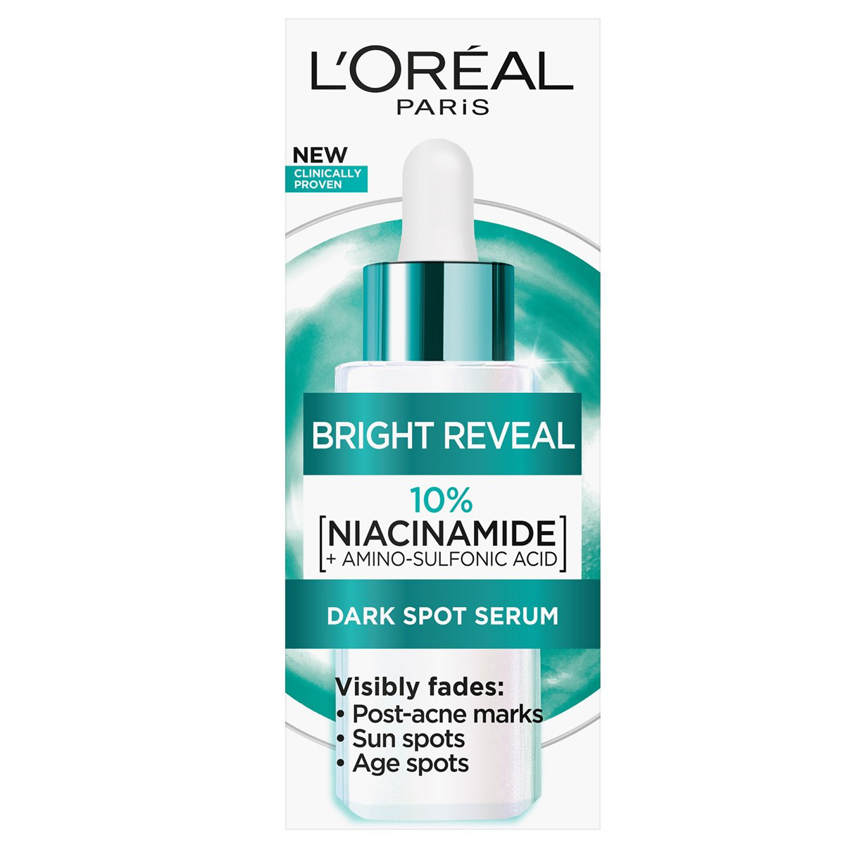 L'Oréal Paris Bright Reveal, tamsias dėmes šviesinantis serumas, 30 ml