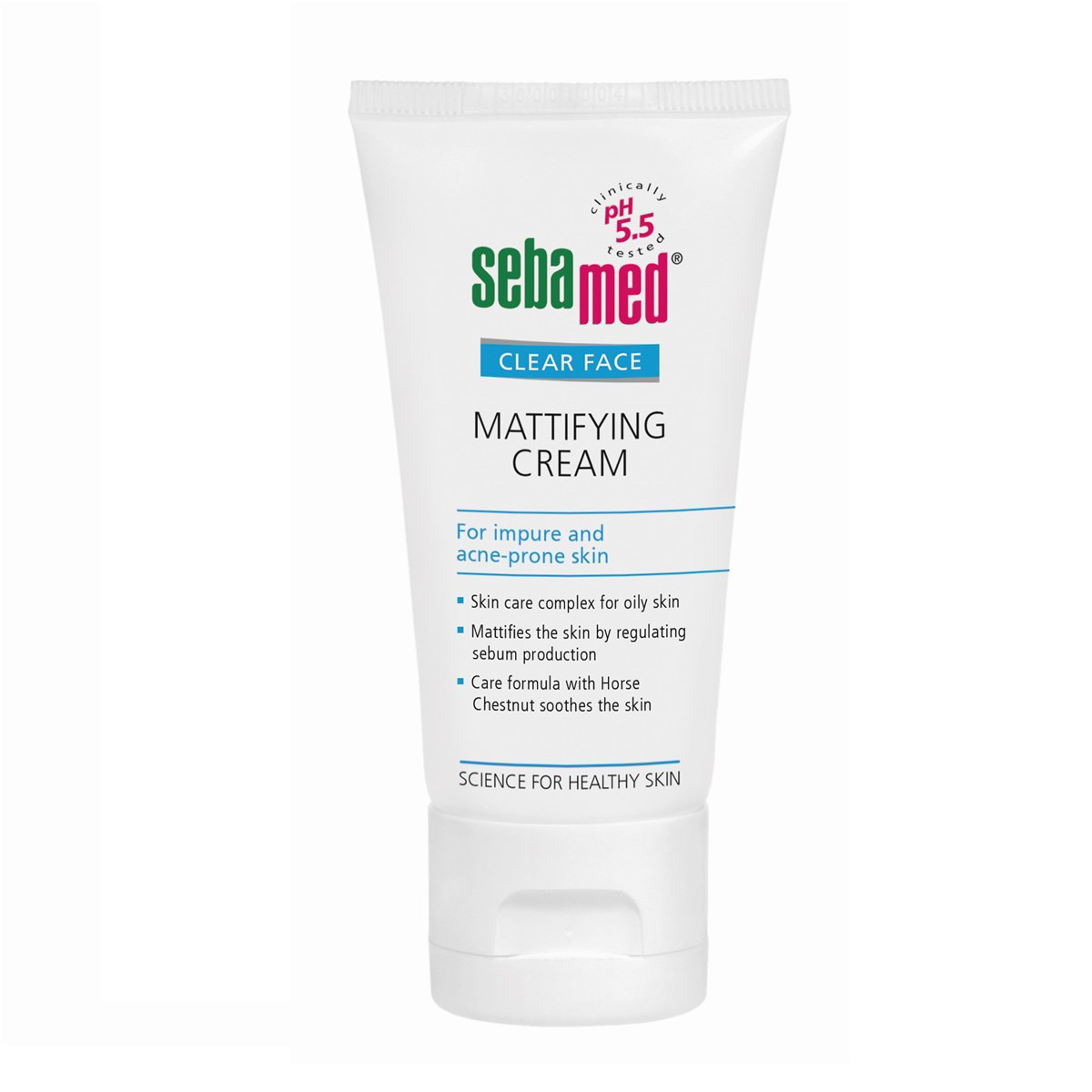 SEBAMED CLEAR FACE, matinio efekto kremas riebiai odai, 50ml
