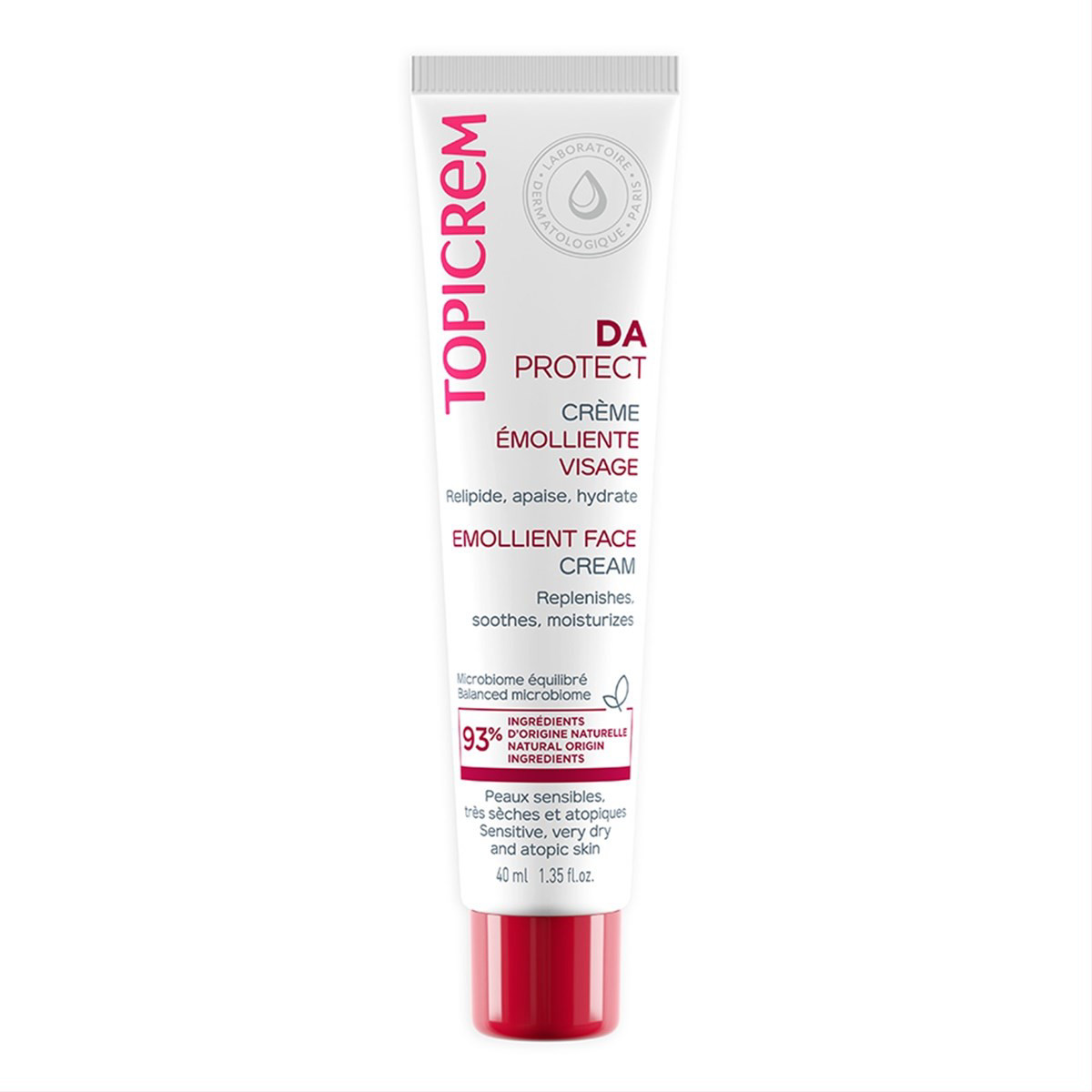 TOPICREM DA, maitinamasis veido kremas atopinei odai, 40ml