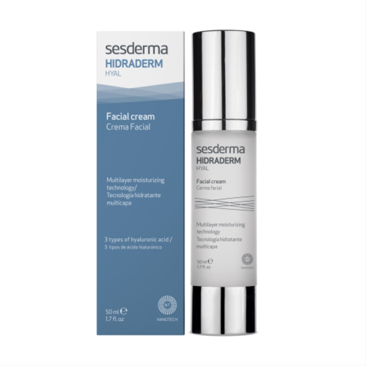 SESDERMA HIDRADERM HYAL, veido kremas, 50ml