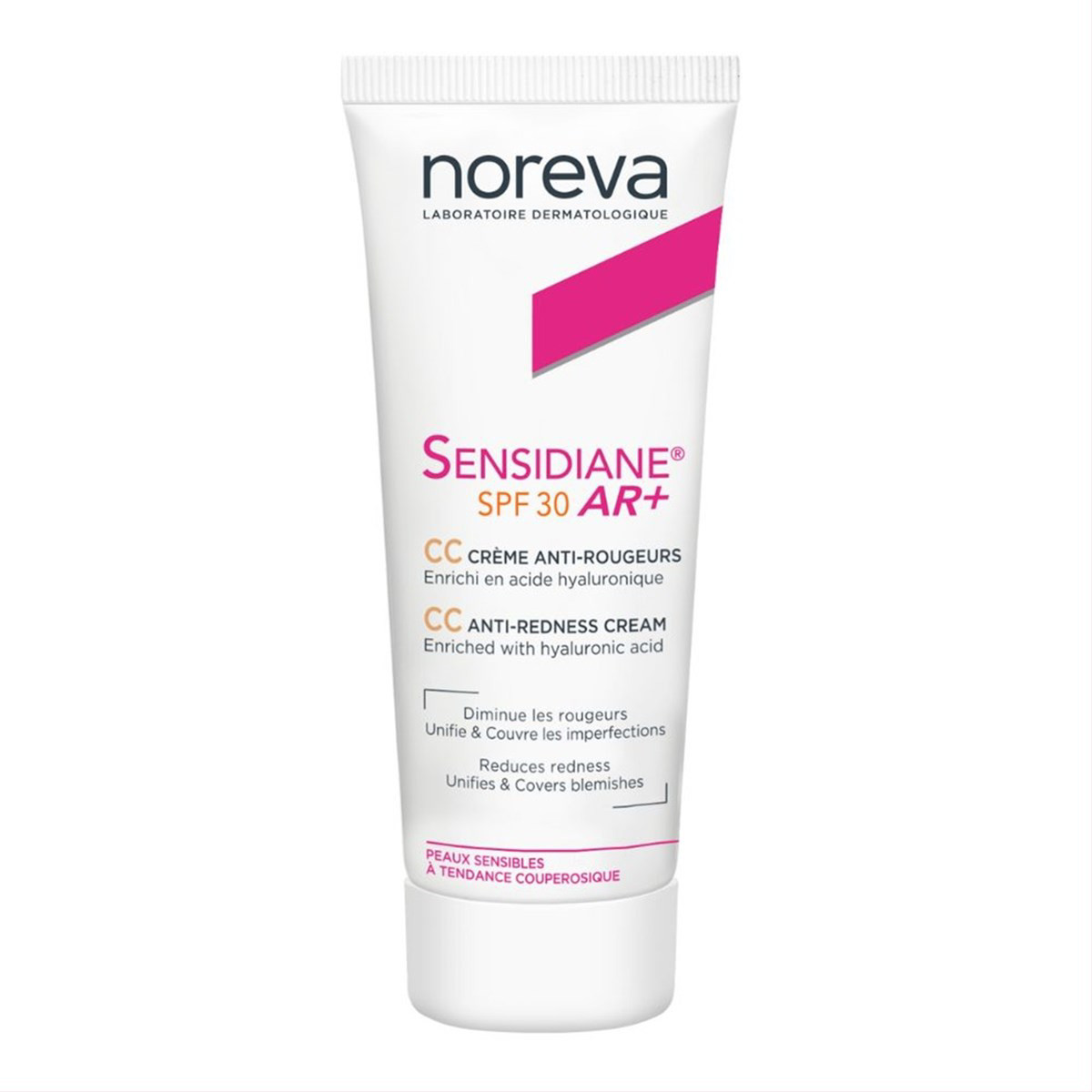 NOREVA SENSIDIANE AR+, veido raudonį mažinantis toninis CC kremas, SPF30, 40ml