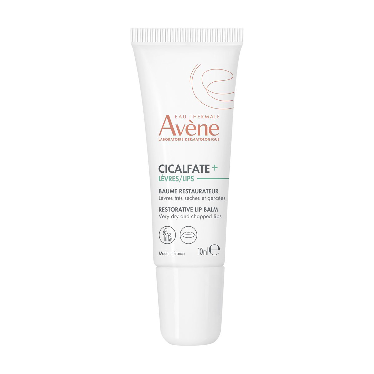 AVENE CICALFATE, atkuriamasis lūpų sausos odos balzamas,10ml