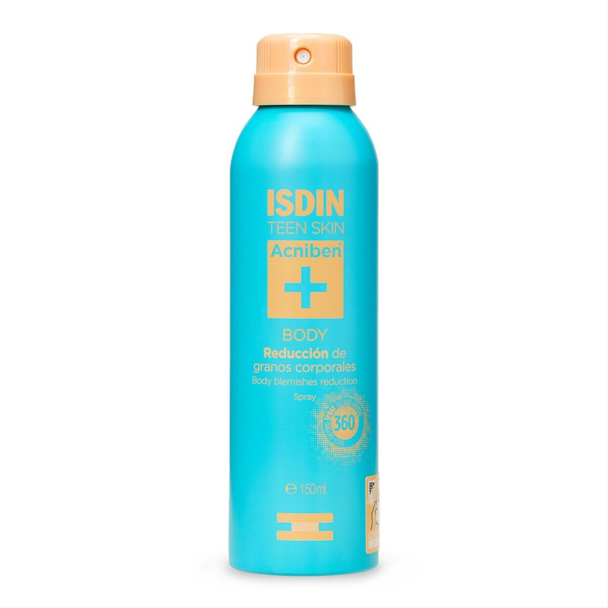 ISDIN ACNIBEN BODY, purškiama dulksna riebiai į aknę linkusiai odai, 150 ml