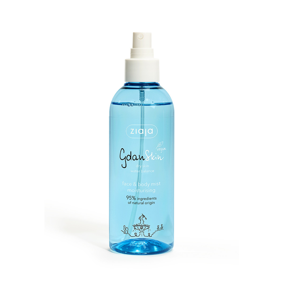 Ziaja Gdanskin drėkinamoji veido ir kūno dulksna 200 ml