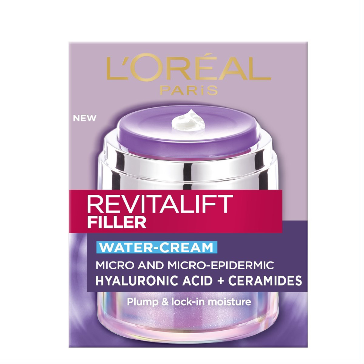 Revitalift Filler Water-Cream, odos barjerą stiprinantis veido kremas, 50 ml