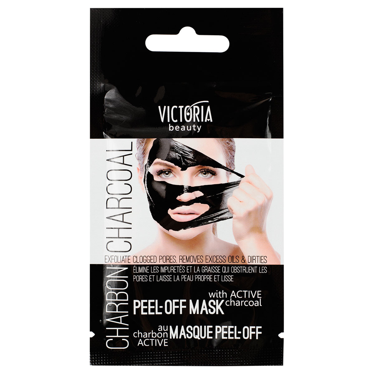 Victoria Beauty juoda nulupama veido kaukė su aktyviąja anglimi, 10 ml