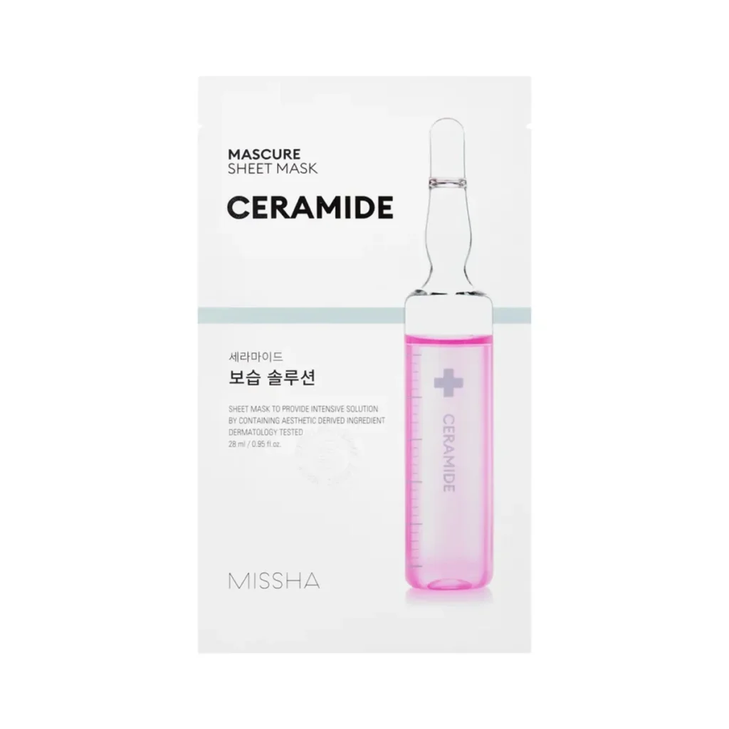 MISSHA Mascure Moisture Barrier Solution Sheet Mask – atkuria odos drėgmės barjerą