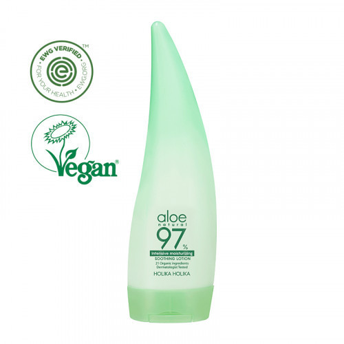 Holika Holika Aloe 97% Intensive Moisturizing Soothing Lotion Intensyviai drėkinantis kūno losjonas su alavijų ekstraktu, 240ml