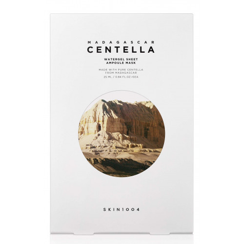 SKIN1004 Madagascar Centella Watergel Sheet Ampoule Mask Lakštinė veido kaukė su azijinės centelės ekstraktu, 5vnt