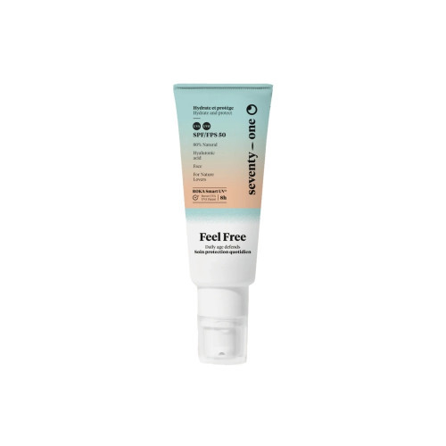 SeventyOne Percent Feel Free Moisturising Serum-Fluid SPF50 Drėkiantis veido fluidas su apsauga nuo saulės, 40ml