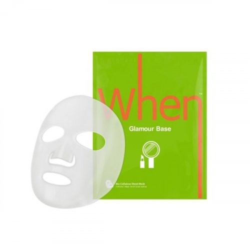 When Beauty Glamour Base Firming Sheet Mask Stangrinanti bioceliuliozinė lakštinė kaukė, 1 vnt.