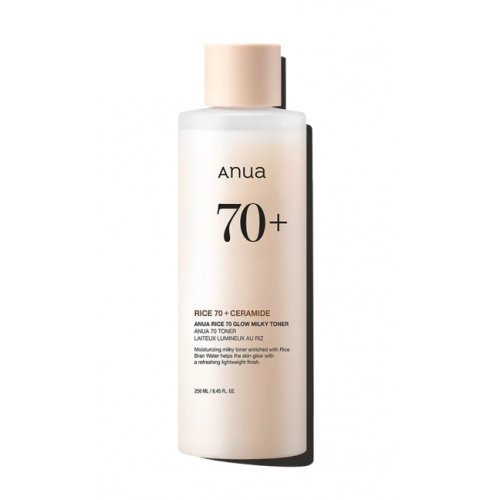 ANUA Rice 70 Glow Milky Toner Lengvas pieno konsistencijos tonikas, 250ml