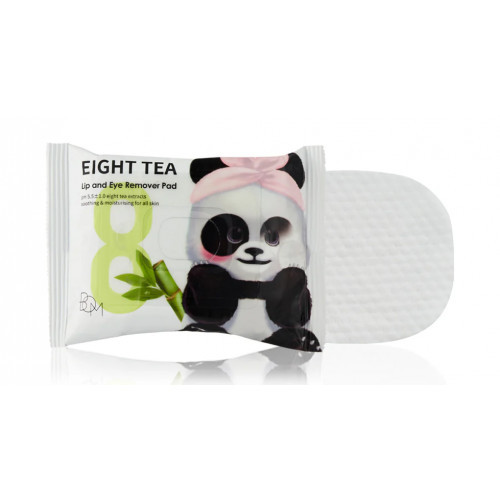 BOM Tea Lip and Eye Remover Pad Valomieji diskeliai, 30vnt