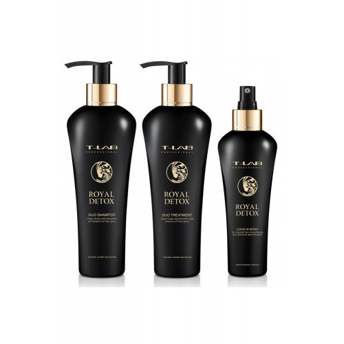 KlipShop T-LAB Professional Royal Detox Plaukų priemonių rinkinys