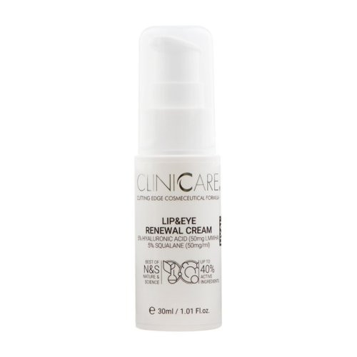 Cliniccare Priešraukšlinis drėkinamasis kremas akių ir lūpų sričiai HYAL+ Lip - Eye Renewal Cream 30ml