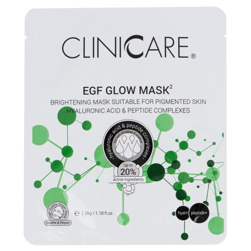 Cliniccare Spindesio suteikianti lakštinė kaukė veidui EGF Glow Mask 35g