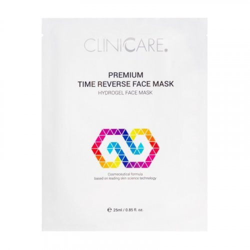 Cliniccare Jauninamoji hydrogelio lakštinė kaukė veidui Premium Time Reverse Face Mask 1 vnt., 25ml