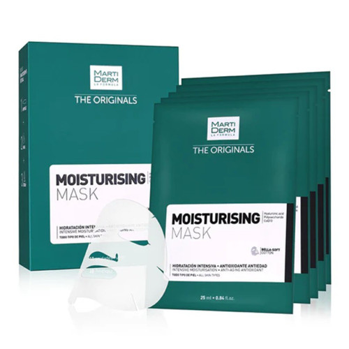 MartiDerm Drėkinamoji veido kaukė MOISTURISING MASK 25mlx10vnt