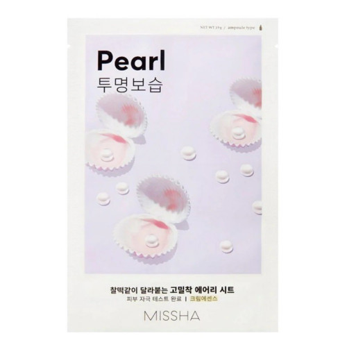 Missha Veido kaukė su perlų ekstraktu Airy Fit Sheet Mask Pearl 19g
