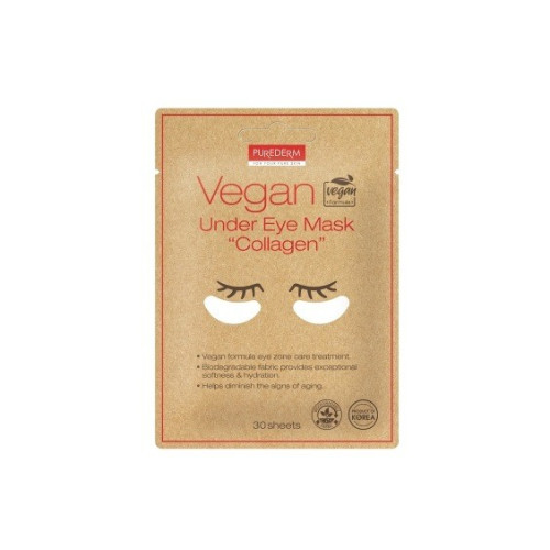 Purederm Veganiška paakių kaukė Purederm Vegan Under Eye Collagen Mask  30vnt