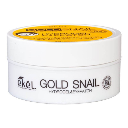 Paakių pagalvėlės su auksu ir sraigių serumo ekstraktu Ekel Gold Snail Eye Patch  90g./60vnt.