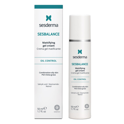 Sesderma Matizuojantis gelinis veido kremas Sesderma Sesbalance Mattifying gel cream 50 ml